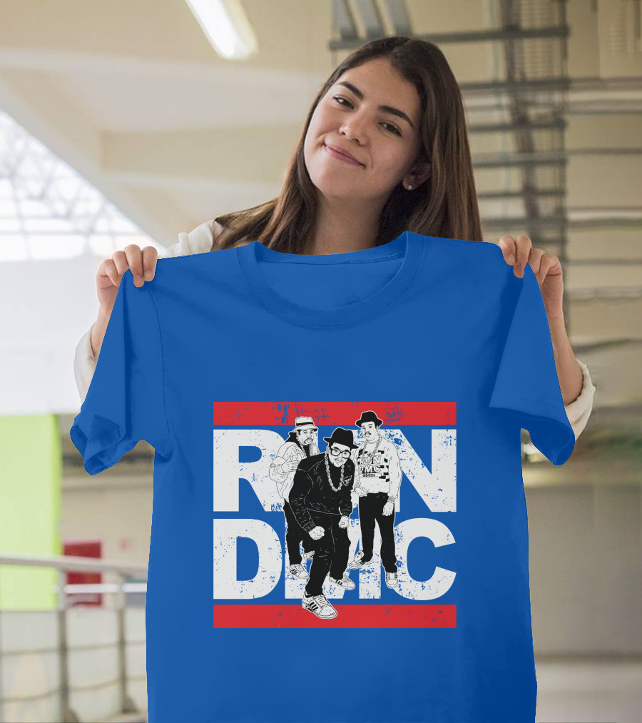 Run DMC 53 Hip Hop Legends Graphic Red Stripes T-Shirt