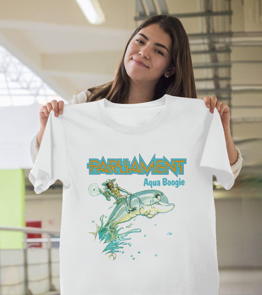 Parliament Aqua Boogie Funkadelic 56 Riding Dolphin T-Shirt