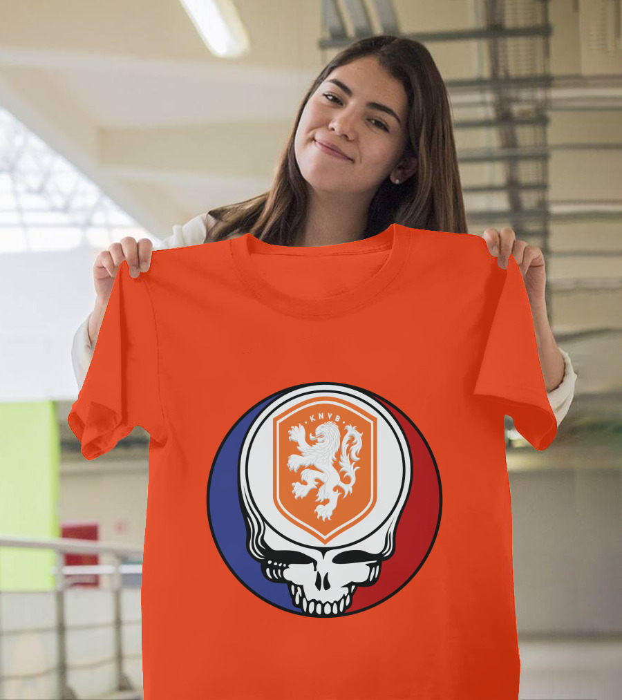 Netherland National Football Team KNVB Grateful Dead Skull T-Shirt