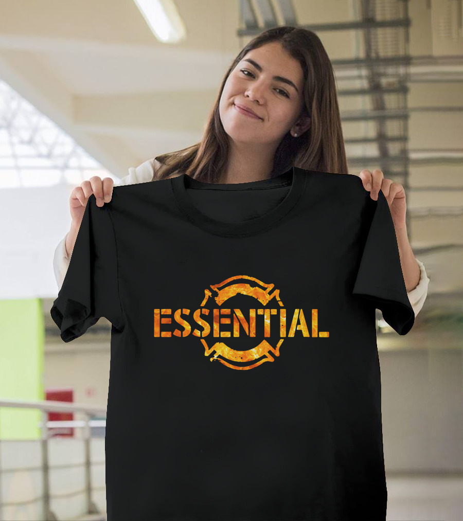 Essential Firefighter Flame Emblem T-Shirt