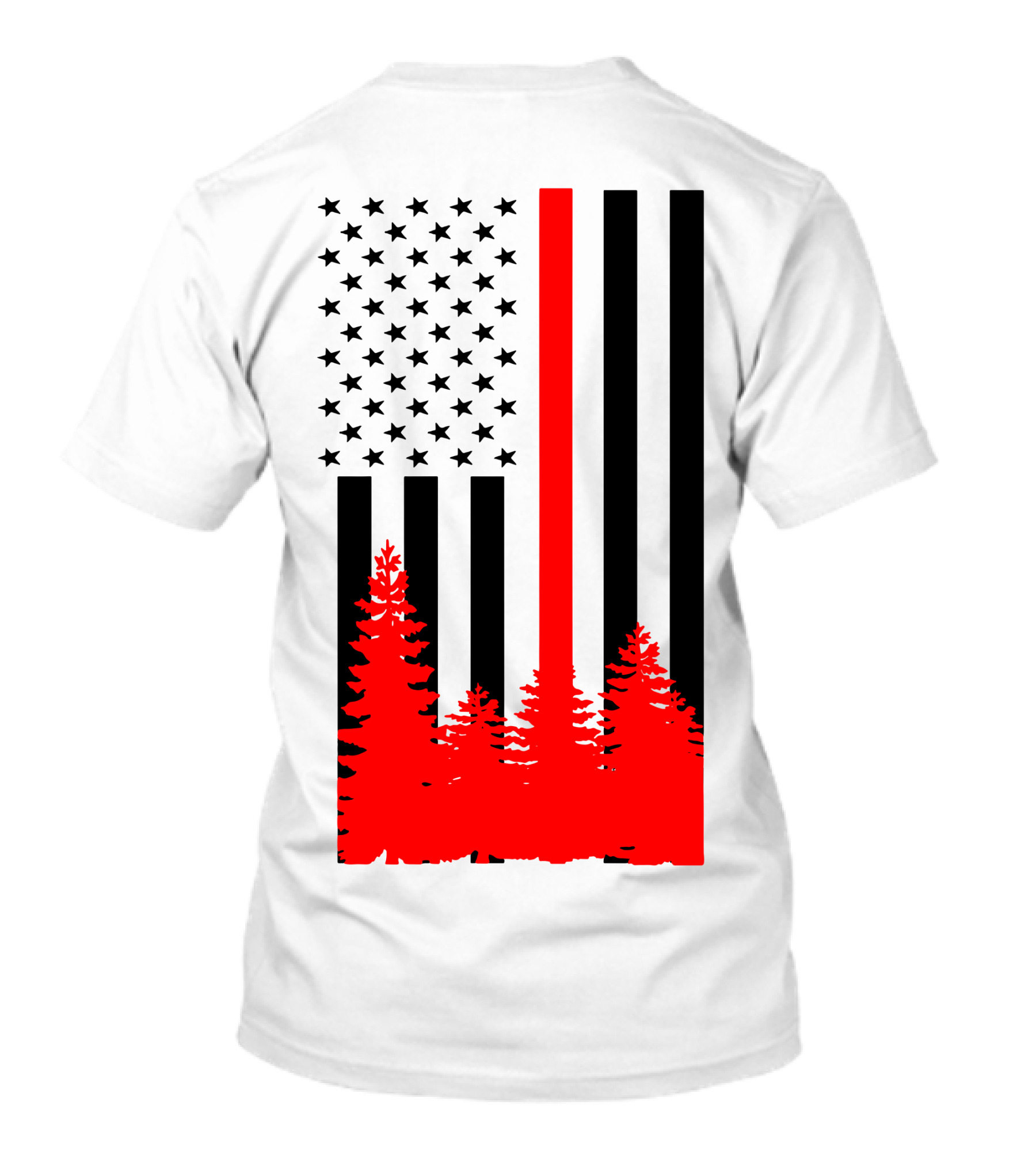 WILDLAND FIREFIGHTER Forest Helmet Axes Mask T-Shirt