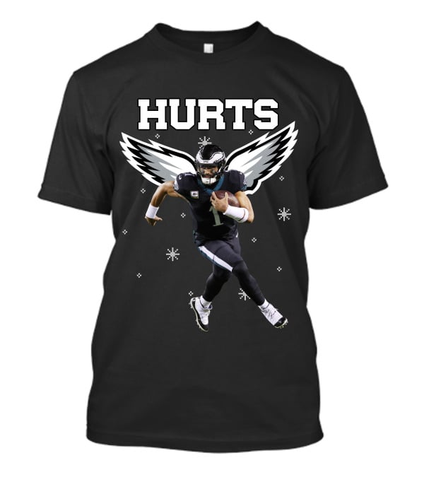 Jalen Hurts Eagles Wings Christmas T-Shirt