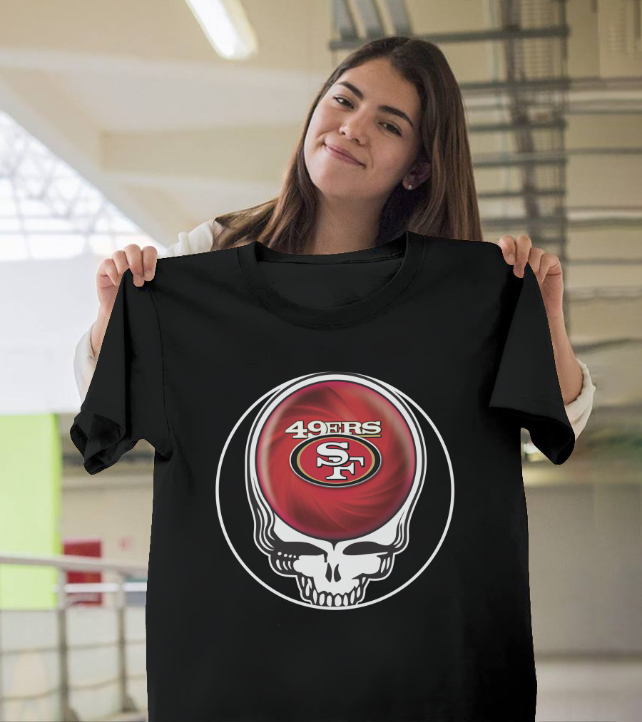49ers Grateful Dead Skull Icon Collaboration T-Shirt