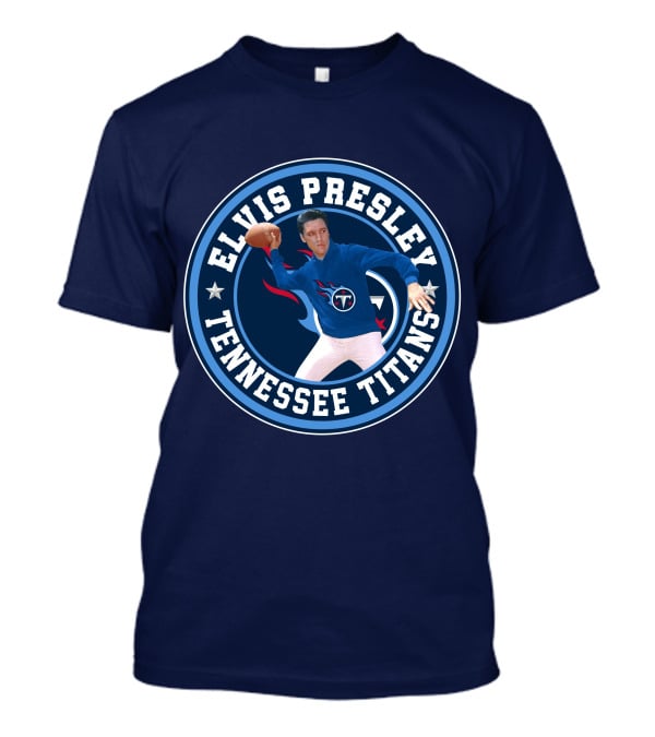 Elvis Presley Tennessee Titans Football T-Shirt
