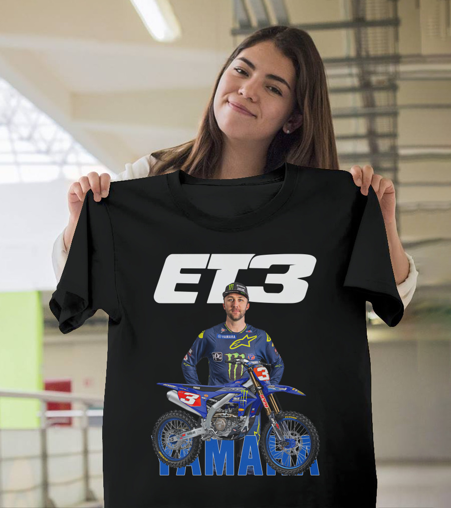 Eli Tomac 3 Yamaha Monster Energy Racing Motocross T-Shirt