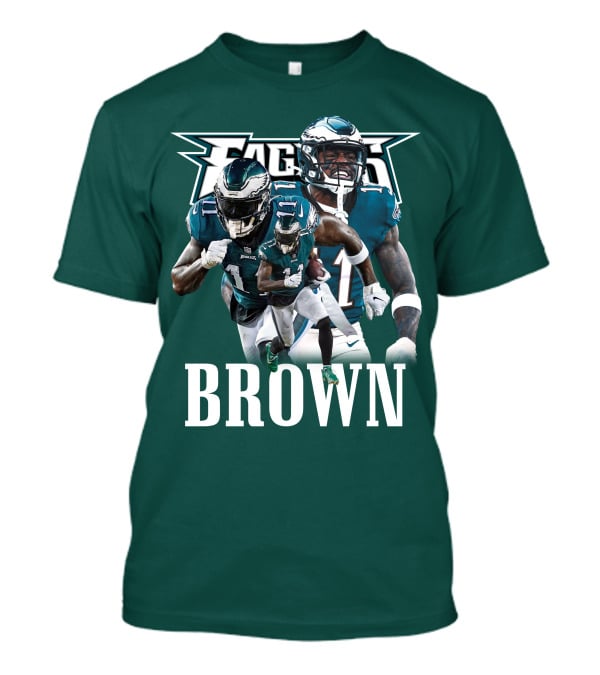 Philadelphia Eagles AJB11 Football Action Collage T-Shirt