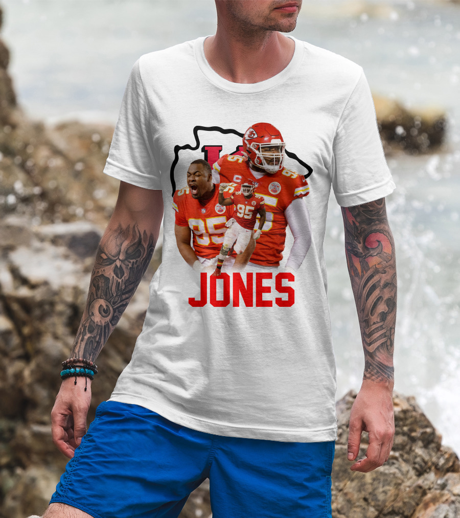 Jones 95 Kansas City Chiefs Football T-Shirt