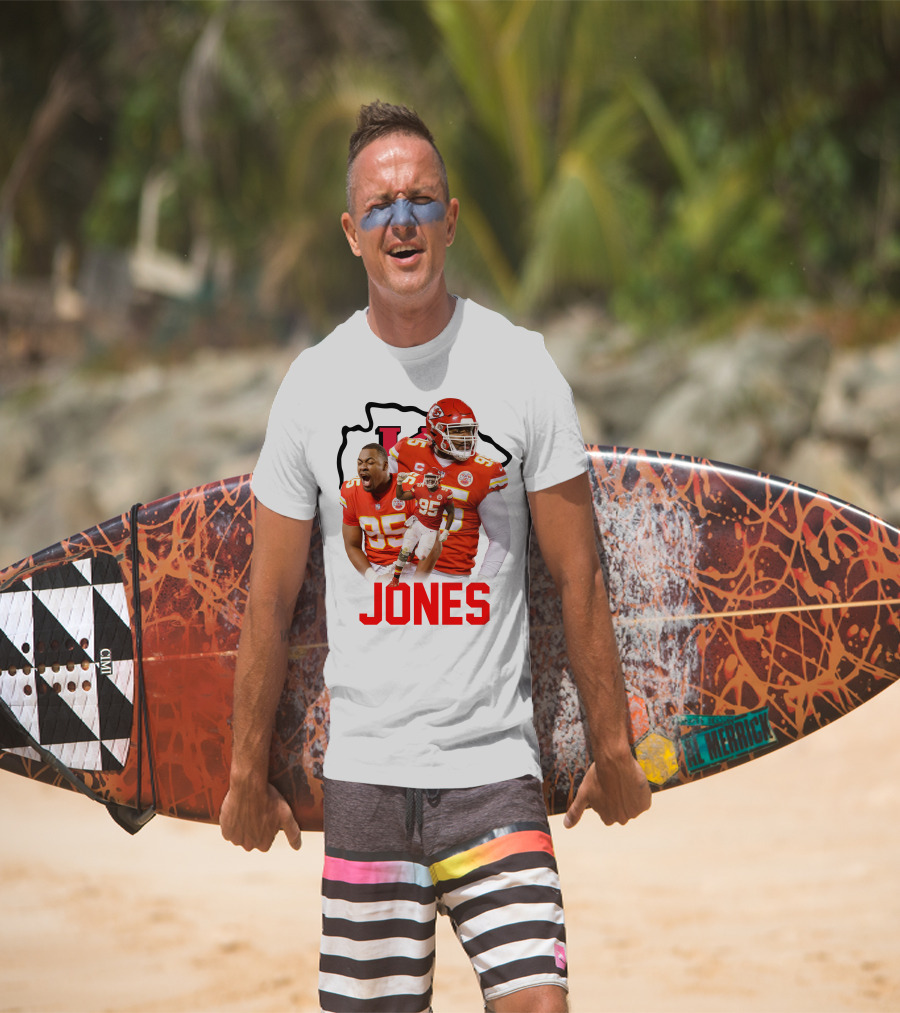 Jones 95 Kansas City Chiefs Football T-Shirt