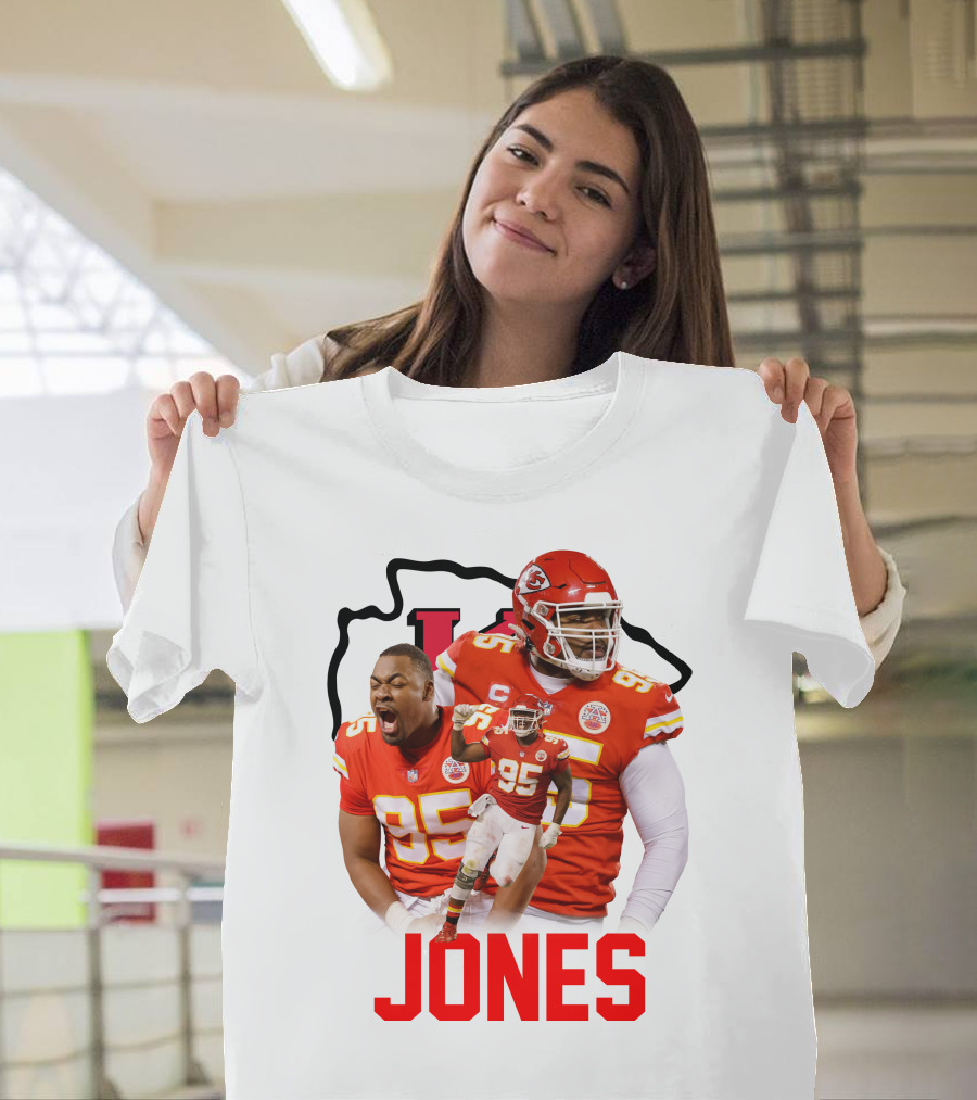 Jones 95 Kansas City Chiefs Football T-Shirt