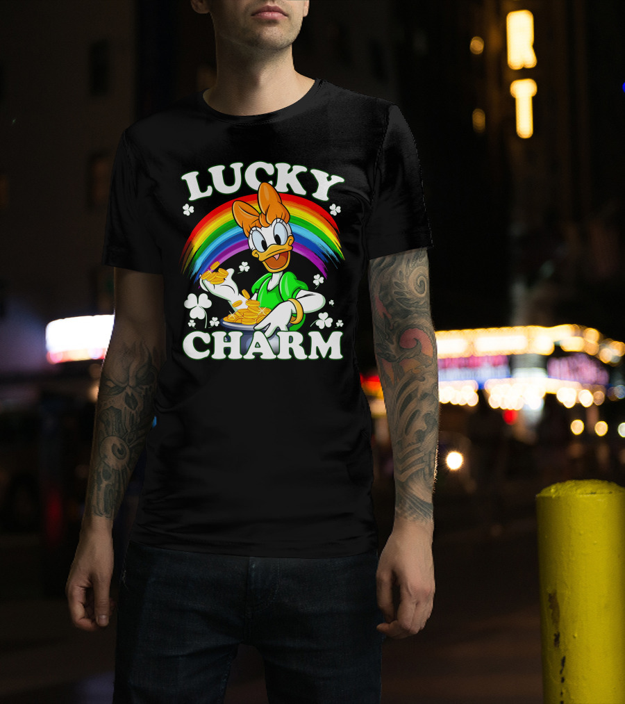 Lucky Charm Daisy Duck Rainbow Coins T-Shirt