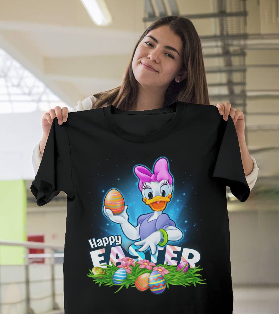 Daisy Duck Holding Easter Eggs Happy Easter T-Shirt