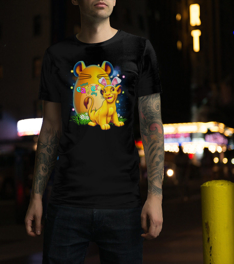 Simba Happy Easter Day Bunny Ears Egg T-Shirt