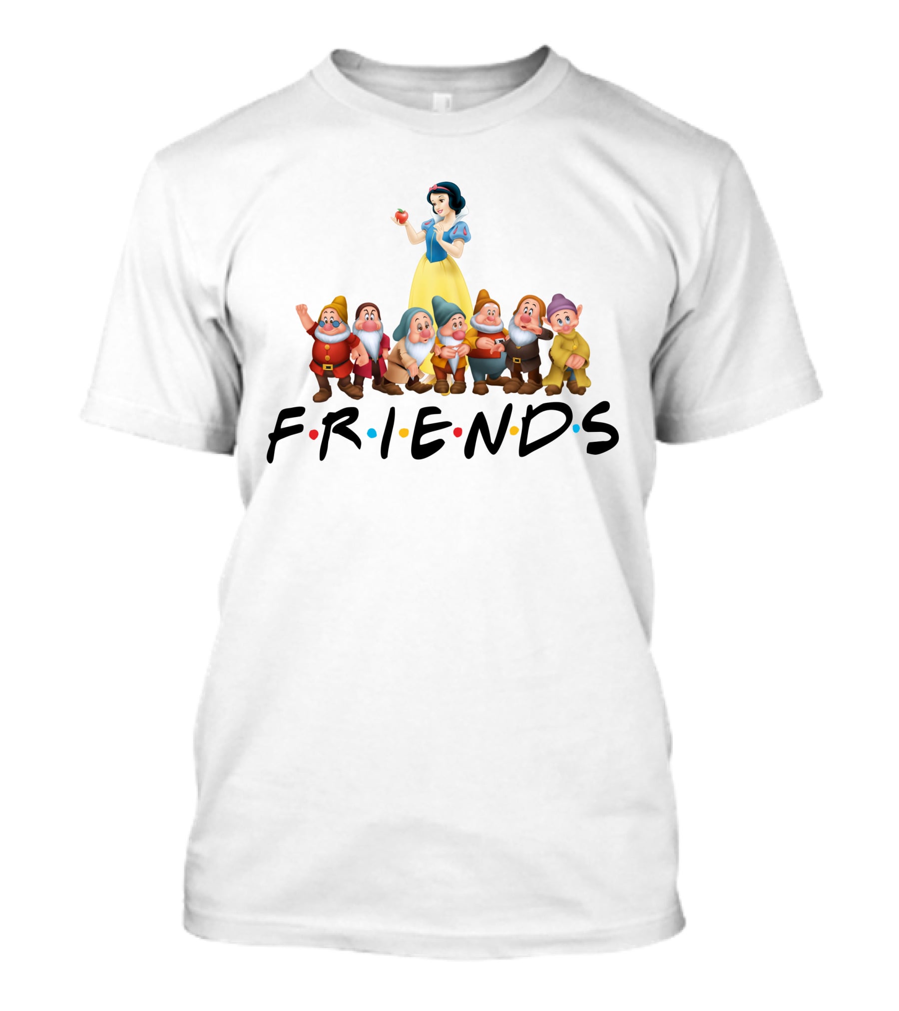 Disney Snow White And The Seven Dwarfs Friends TV Show Inspired T-Shirt