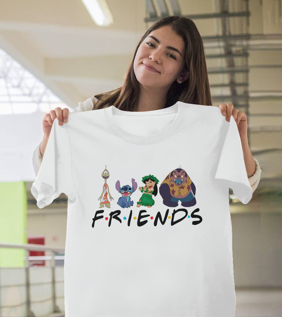 Lilo and Stitch Friends Characters T-Shirt