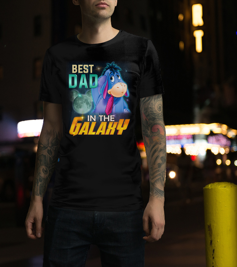Best Dad Eeyore IN The Galaxy T-Shirt