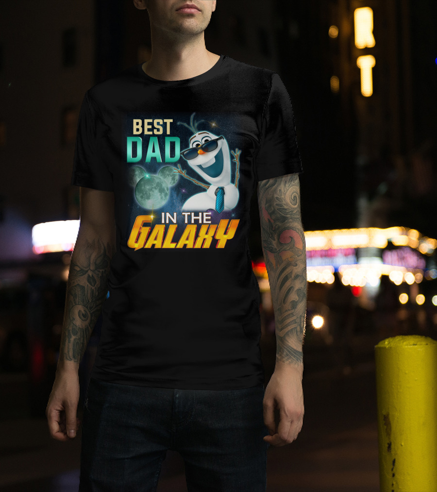 Best Dad IN The Galaxy Olaf T-Shirt