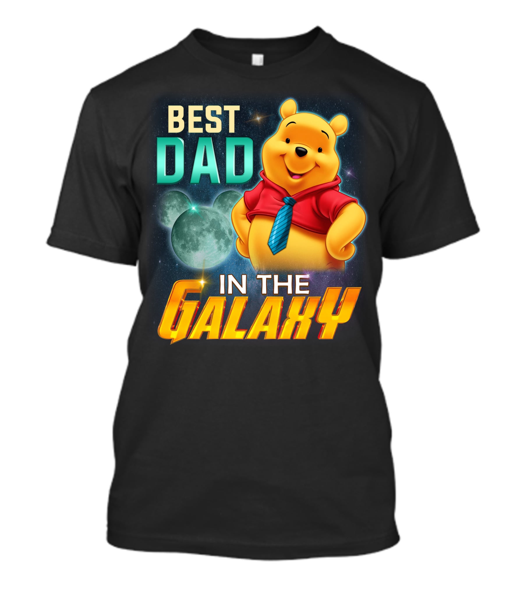 Best Dad IN The Galaxy Pooh T-Shirt