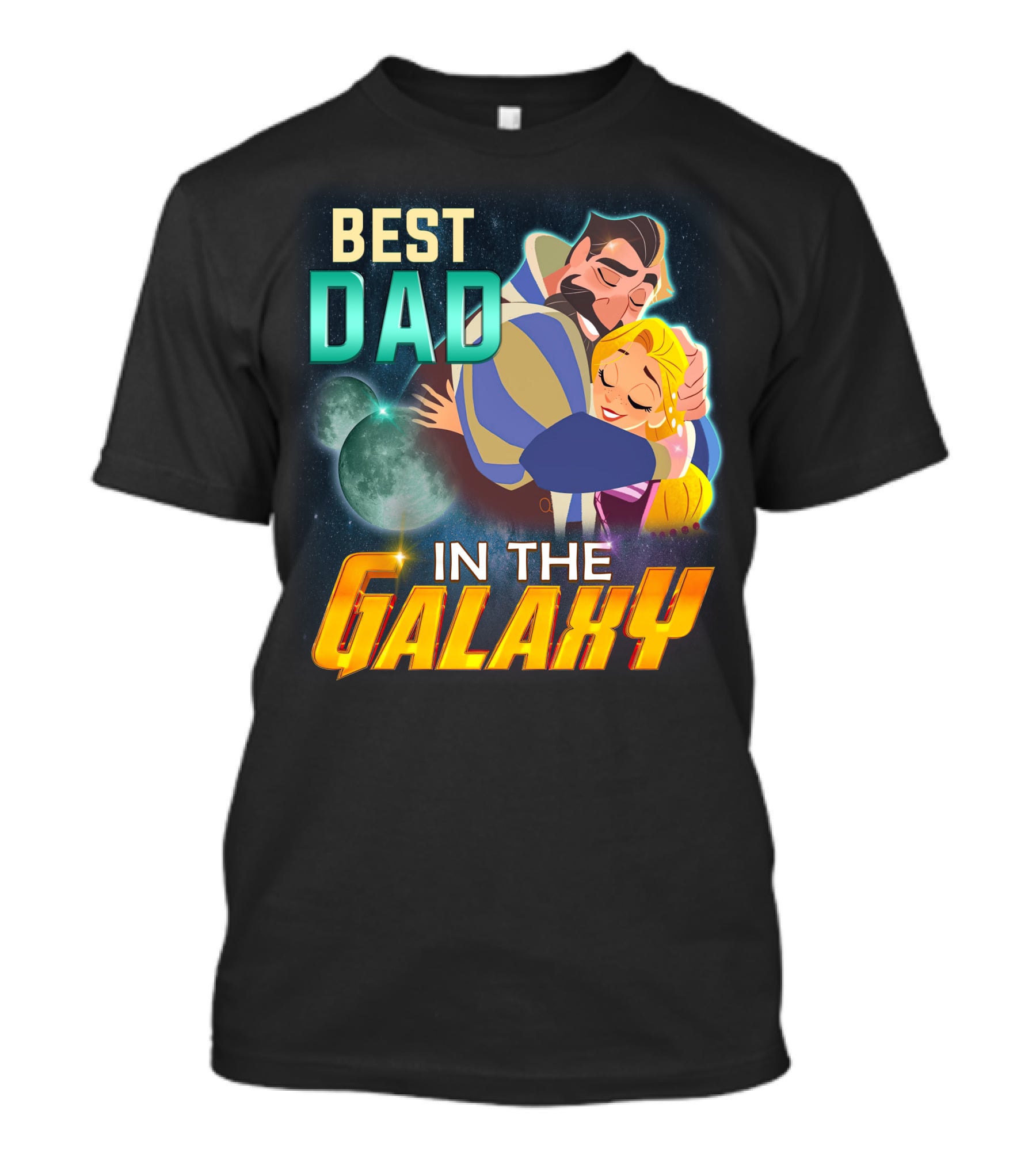 Best Dad Rapunzel IN The Galaxy T-Shirt