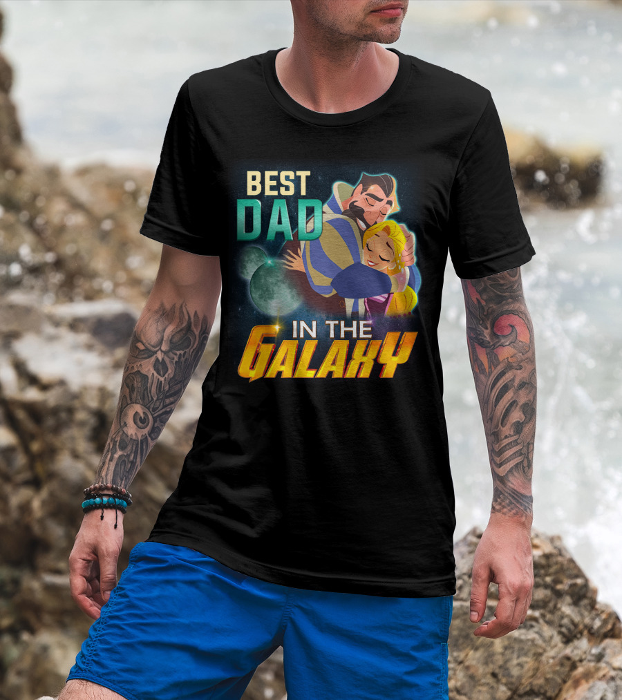 Best Dad Rapunzel IN The Galaxy T-Shirt