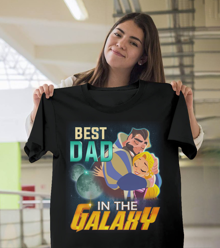Best Dad Rapunzel IN The Galaxy T-Shirt