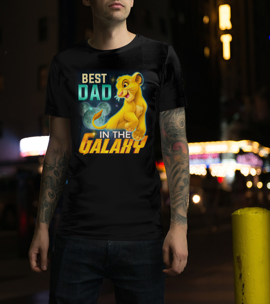Best Dad IN The Galaxy Simba T-Shirt
