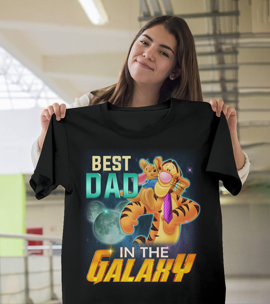 Best Dad Tigger IN The Galaxy T-Shirt