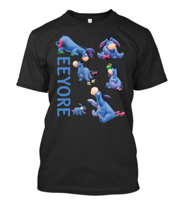 Eeyore Poses From Winnie The Pooh With T-Shirt