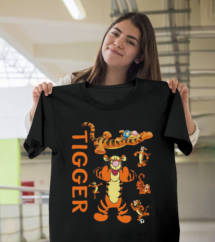 Tigger Playful Energetic Poses Collection T-Shirt