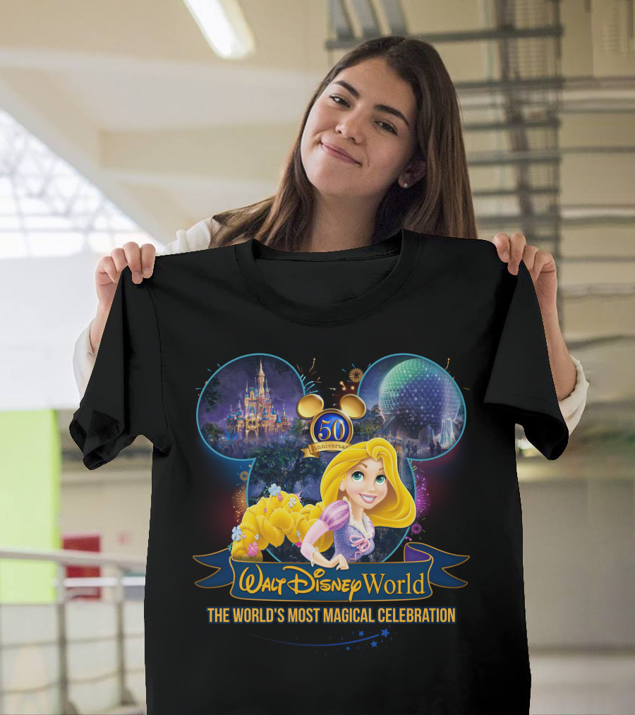 Walt Disney World 50th Anniversary Rapunzel The World's Most Magical T-Shirt