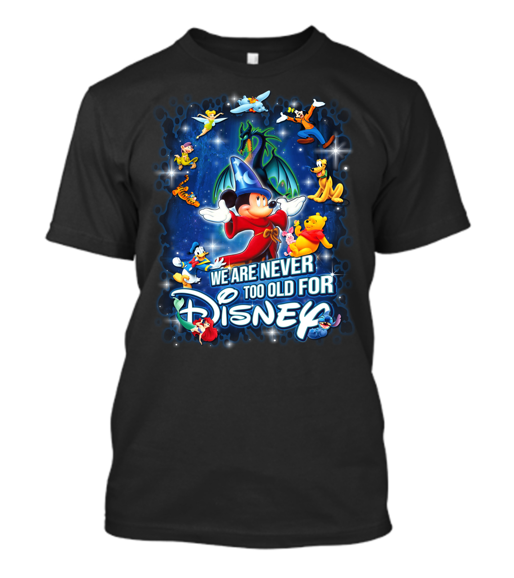 We Are Never Too Old For Disney Mickey Fantasia T-Shirt