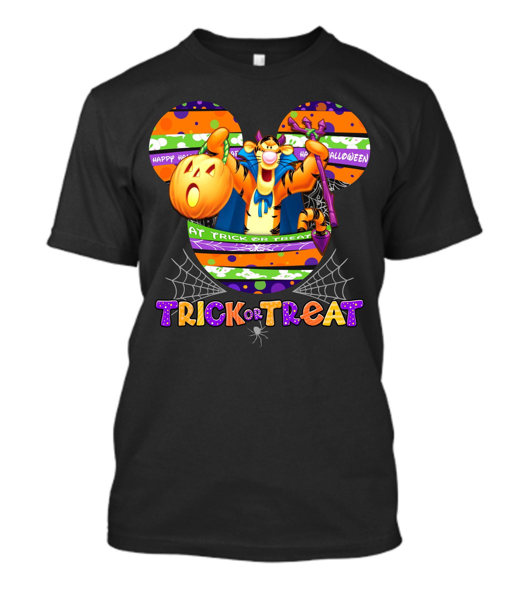 Tigger Trick Or Treat Halloween Mickey Ears T-Shirt