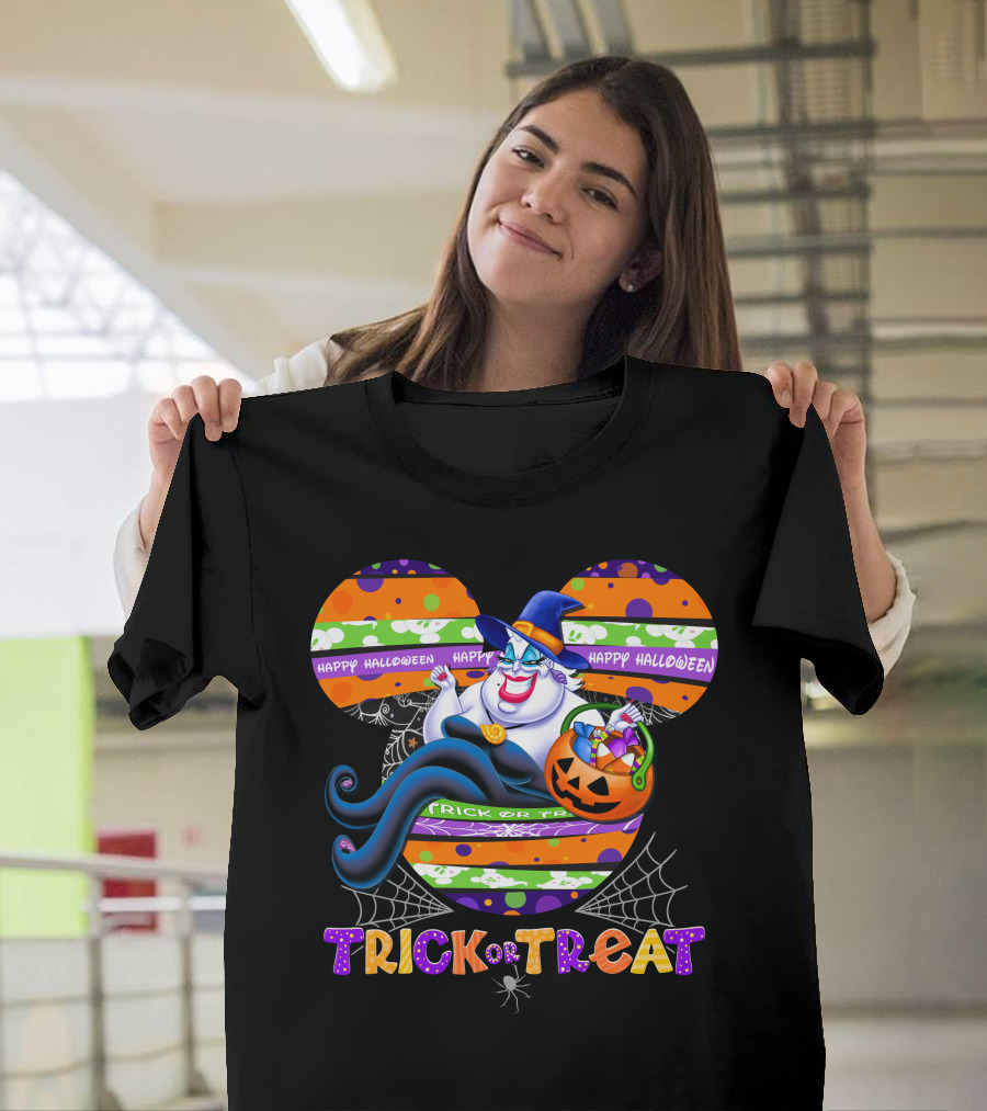Ursula Trick Or Treat Happy Halloween T-Shirt