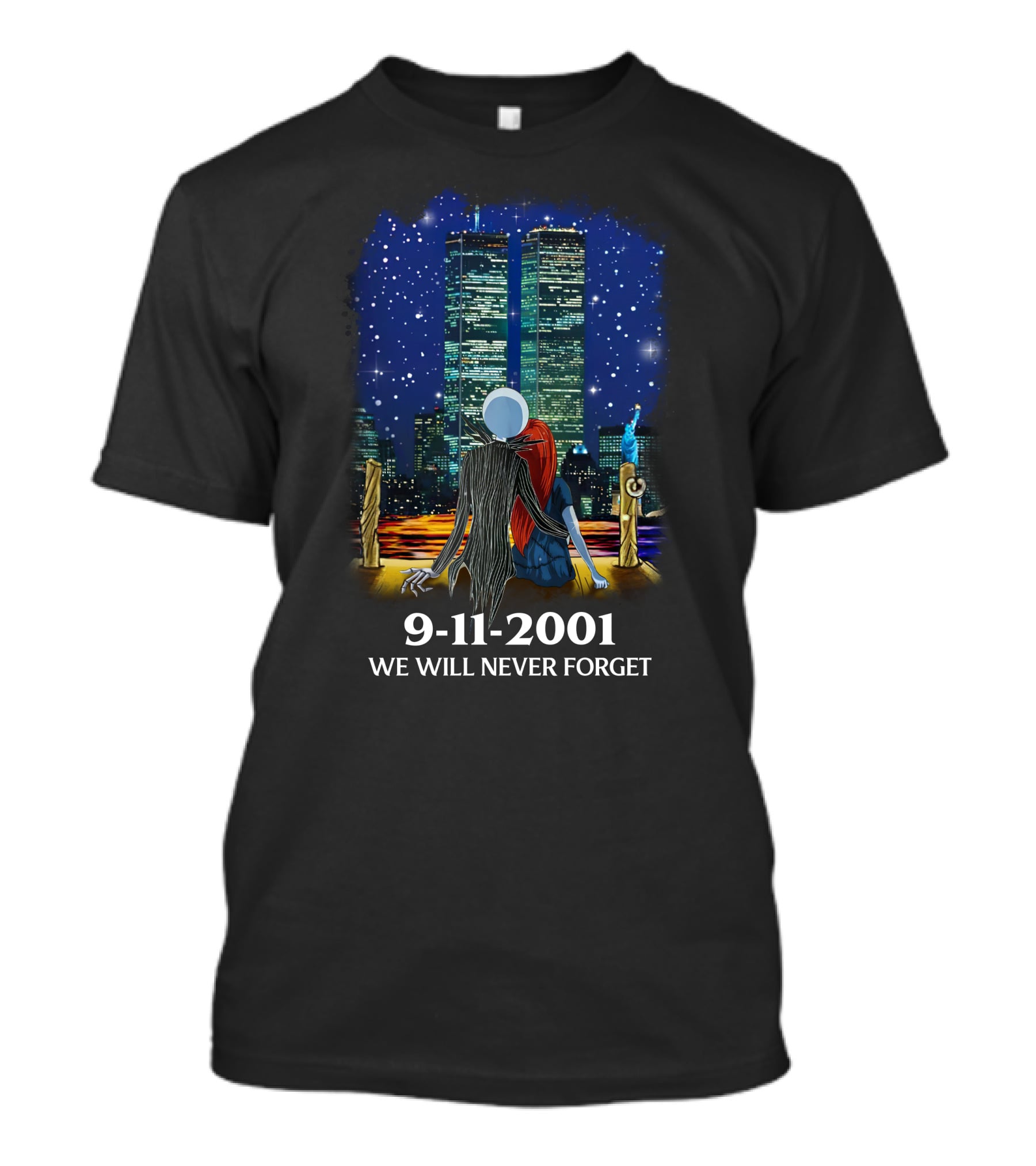 Jack & Sally 9-11-2001 We Will Never Forget T-Shirt