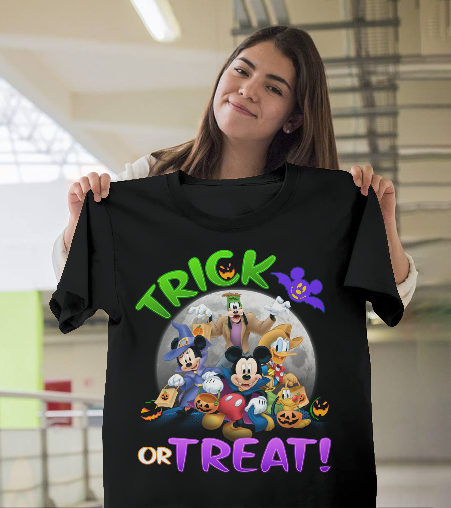 Trick Or Treat Mickey And Friends Halloween Adventure T-Shirt