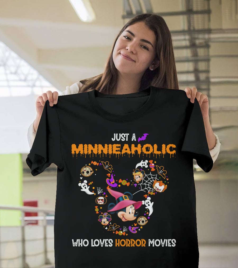 Just A Minnieaholic Who Loves Horror Movies T-Shirt