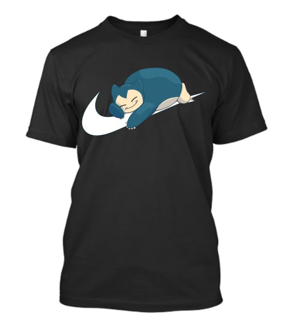 Snorlax Sleeping On Swoosh T-Shirt