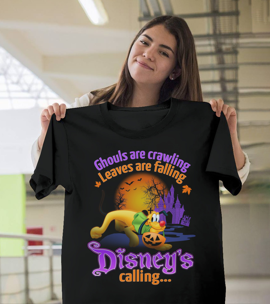 Ghouls Are Crawling Disney's Calling Pluto Halloween T-Shirt