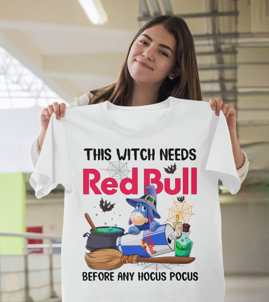 This Witch Needs Red Bull Before Any Hocus Pocus Eeyore T-Shirt