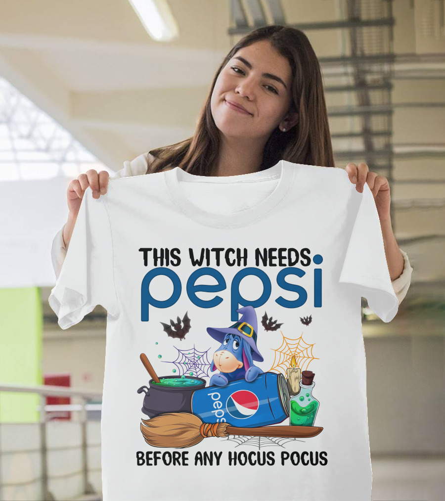 This Witch Needs Pepsi Before Any Hocus Pocus Eeyore T-Shirt