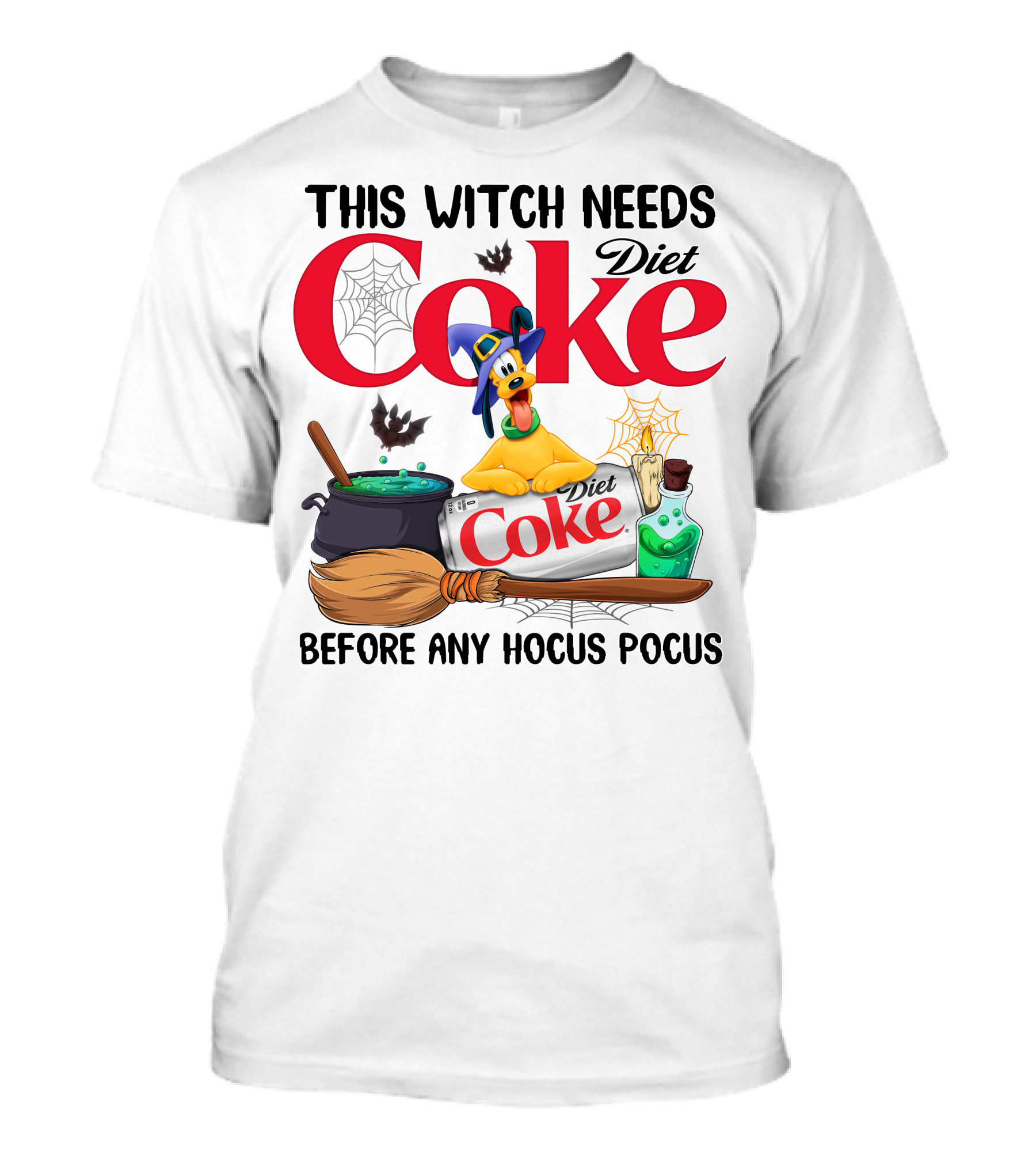 This Witch Needs Diet Coke Before Any Hocus Pocus Pluto T-Shirt