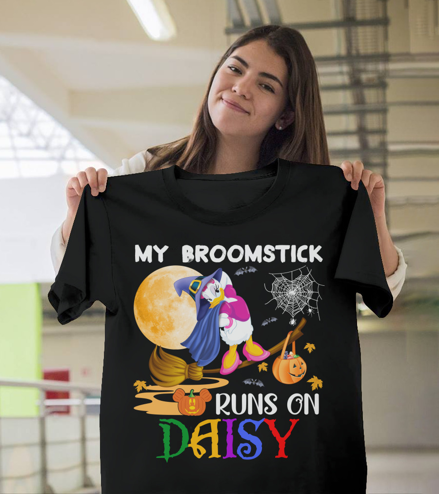 My Broomstick Runs On Daisy T-Shirt