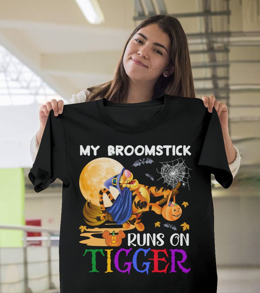 My Broomstick Runs On Tigger T-Shirt
