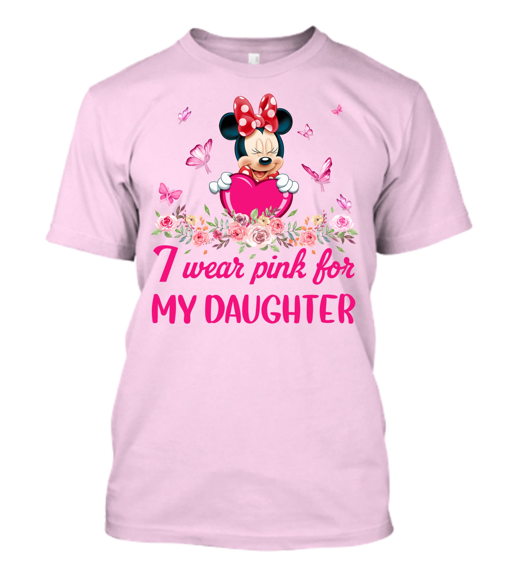 Minnie I Wear Pink For My Daughter T-Shirt