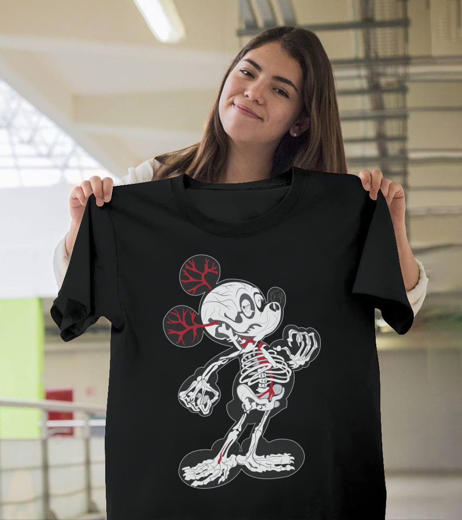 Dn 15 Skeletal X-Ray Mouse Anatomy T-Shirt