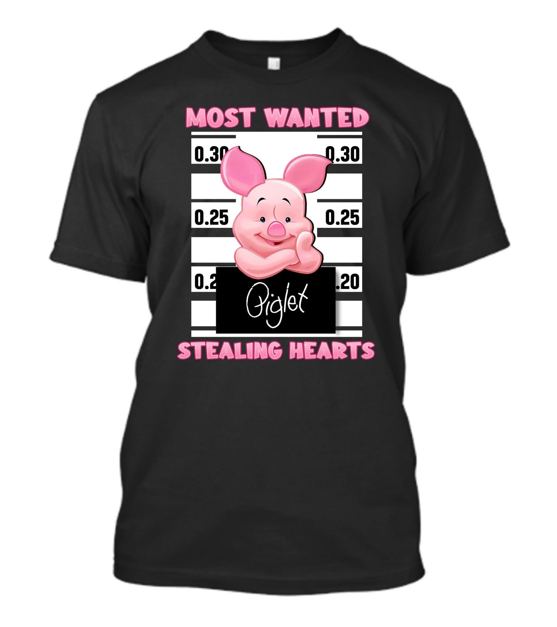 Most Wanted Piglet Stealing Hearts T-Shirt