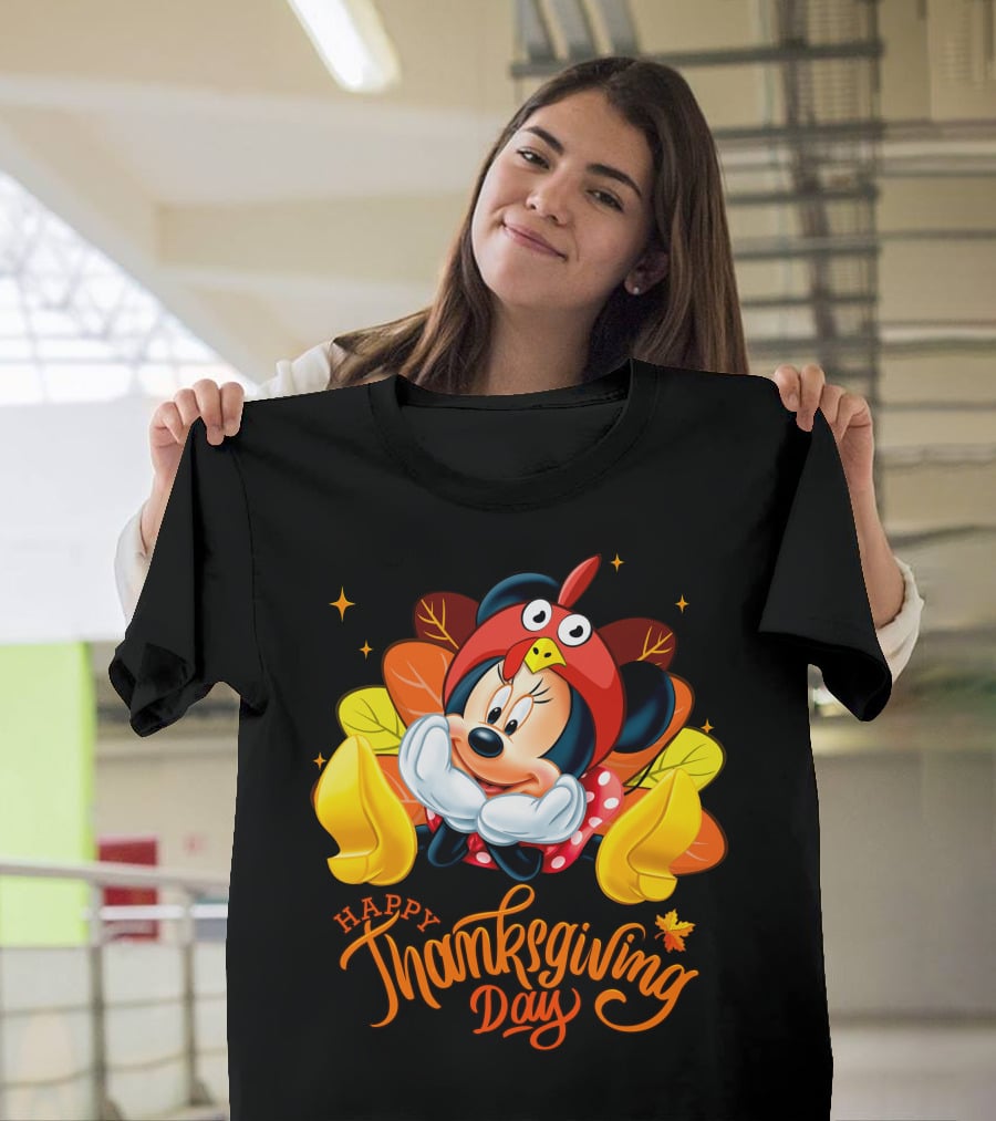 Minnie Happy Thanksgiving Day Turkey Costume T-Shirt