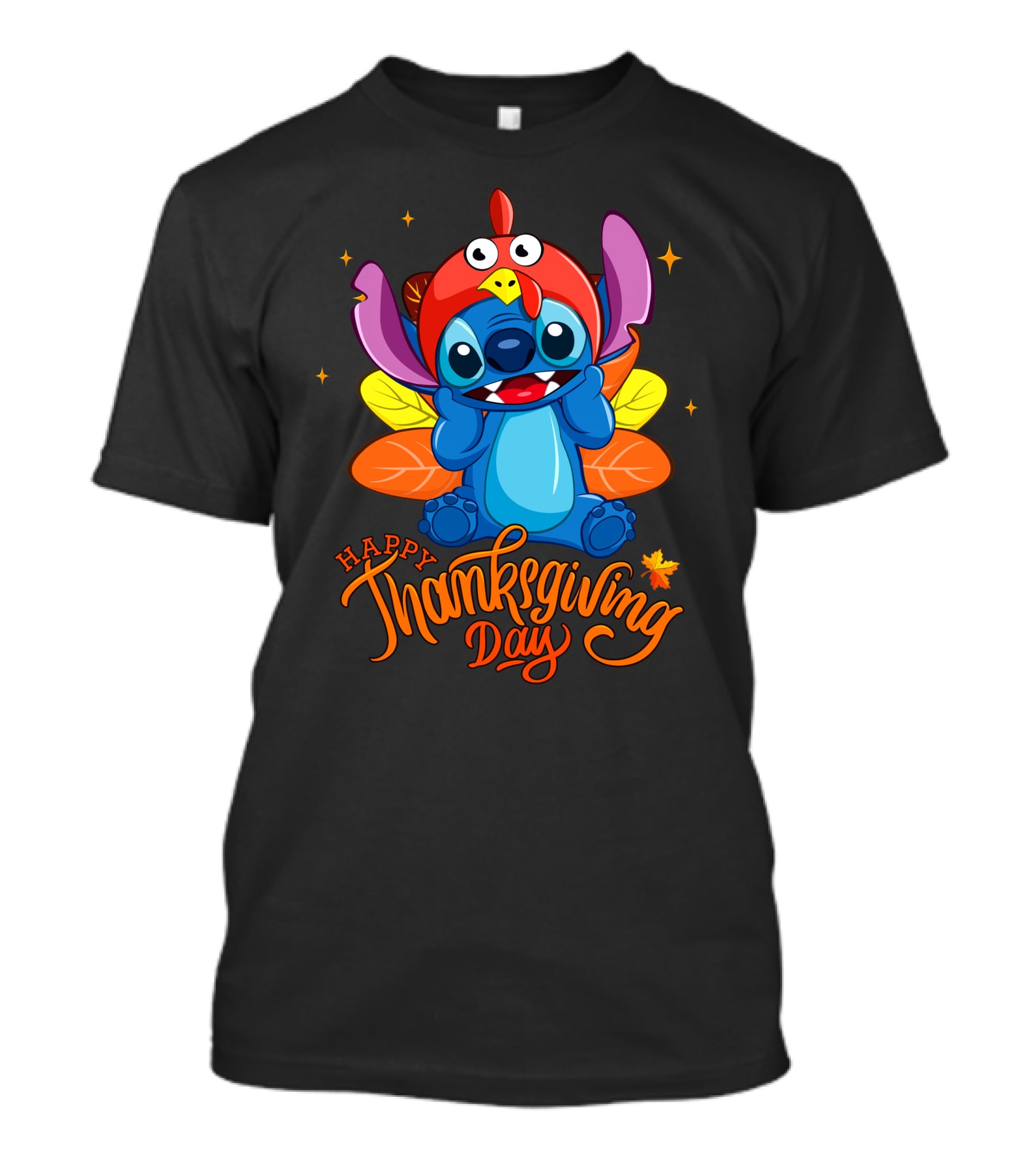Stitch Happy Thanksgiving Day Turkey Costume Cute Character T-Shirt
