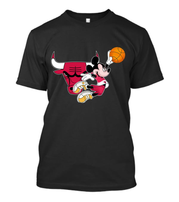 Mickey Chicago Bulls Basketball T-Shirt