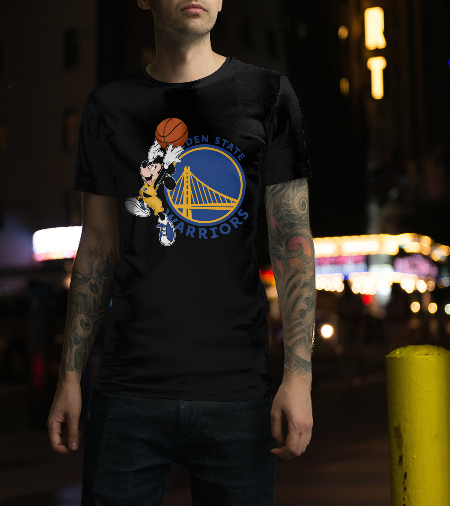 Mickey Golden State Warriors Basketball T-Shirt