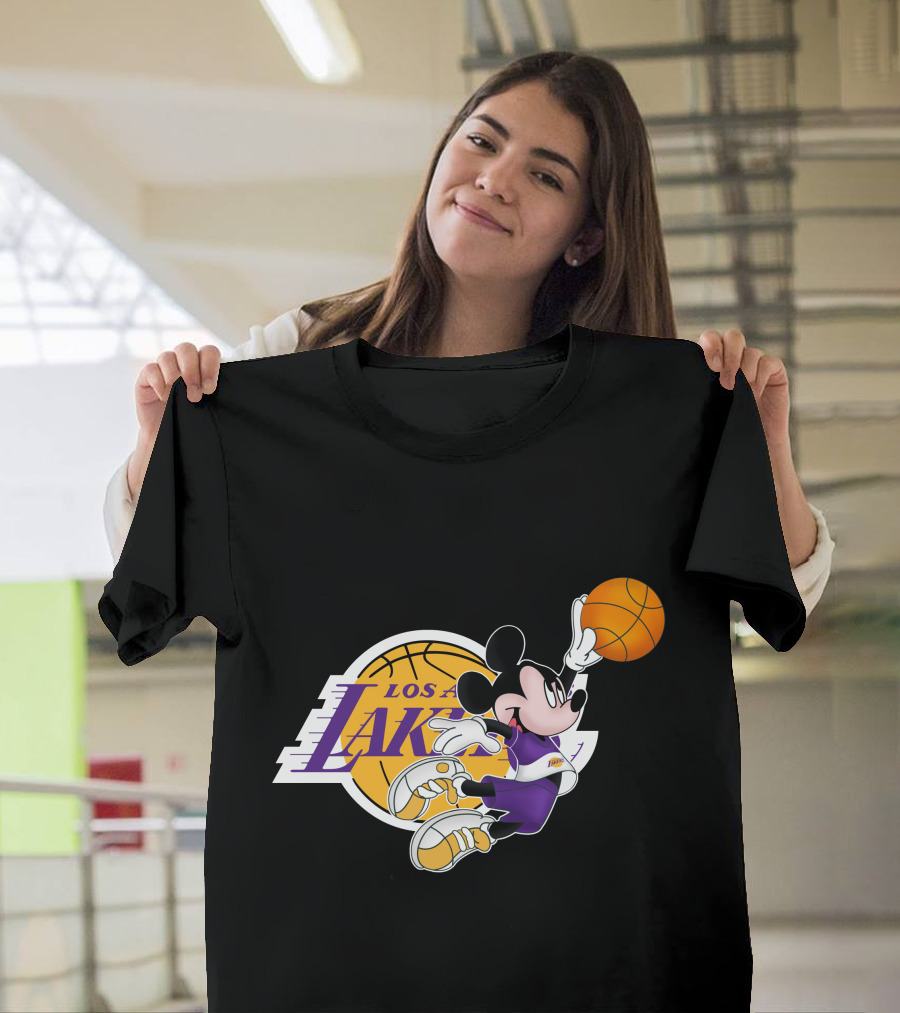 Mickey Los Angeles Lakers Basketball T-Shirt